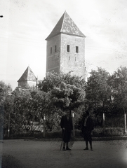 Magyarország, Kőszeg, a Jurisics vár a Várkör - Pék (Pallisch) utca sarkáról nézve., 1932, Hirschler Károly, Fortepan #187554