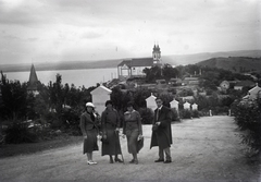 Magyarország,Balaton, Tihany, a Bencés Apátság az Attila-dombról., 1936, Hirschler Károly, Fortepan #187582