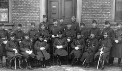 1932, Urbán gyűjtemény, uniform, tableau, soldier, sword, Fortepan #18762