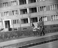 Hungary, Budapest XI., Albert (Szabados Sándor) utcai panelház., 1978, Szalay Béla, Budapest, Fortepan #187721