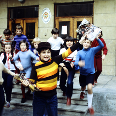 Magyarország, Budapest XI., Bocskai út 47-49., Bocskai István Általános Iskola., 1983, Szalay Béla, színes, Budapest, Fortepan #188074