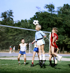 Magyarország, Margitsziget, Budapest, Úttörő stadion (később Margitszigeti Atlétikai Centrum)., 1986, Szalay Béla, futballpálya, Fortepan #188101