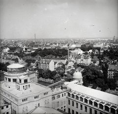 Németország, München, Museumsinsel, kilátás a Deutsches Museum tornyából (Museumsturm / Wetterturm)., 1936, Lőrincze Judit, Fortepan #188484