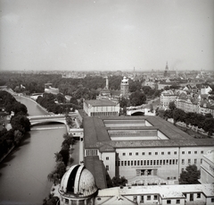 Németország, München, Museumsinsel, kilátás a Deutsches Museum tornyából (Museumsturm / Wetterturm)., 1936, Lőrincze Judit, Fortepan #188487