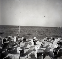 Németország, Binz, Rügen, strand., 1936, Lőrincze Judit, Fortepan #188554