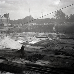 Németország, Berlin, Platz der Republik (ekkor Köngisplatz), a kép bal szélén a Reichstag., 1936, Lőrincze Judit, Fortepan #188570