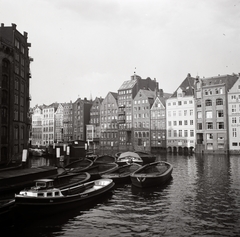 Németország, Hamburg, Nikolaifleet, a felvétel bal szélén a Laeiszhof., 1936, Lőrincze Judit, Fortepan #188576