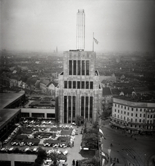 Németország, Berlin, Hermannplatz, a Karstadt áruház (a II. világháború során megsemmisült) tetőterasza., 1936, Lőrincze Judit, Fortepan #188645