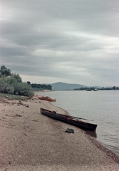 Magyarország, a Duna-part Surány környékén, szemben a Naszály., 1958, Lőrincze Judit, színes, Fortepan #188651