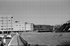 Olaszország, Róma, Via Nedo Nadi, jobbra a Palazzetto dello Sport., 1960, Palkó Zsolt, modern építészet, Fortepan #189123