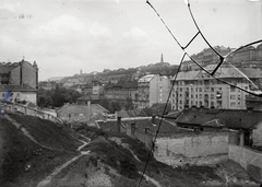 Magyarország, Tabán, Budapest I., Gellérthegy utca, kilátás az Attila út a budai Vár felé., 1929, Tóth Lajos, Budapest, Fortepan #189931