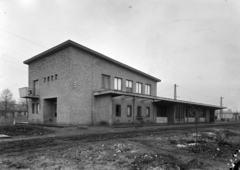 Magyarország, Pécel, vasútállomás., 1955, UVATERV, modern építészet, lapostető, Fortepan #190030