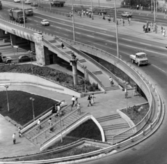 Magyarország, Budapest IX., Boráros tér, Petőfi híd pesti hídfő., 1983, UVATERV, Budapest, Fortepan #190042