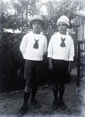 1924, Wittner Lucia, boy, girl, Fortepan #190107