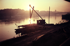 Hungary, Budapest V.,Budapest I., látkép a budai alsó rakpartról a Belgrád rakpart és a Szabadság híd felé., 1963, Wittner Lucia, Danube, Budapest, Fortepan #190146