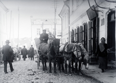 1915, Zagyva Tiborné, Horse-drawn carriage, Fortepan #190248