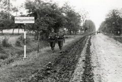 Magyarország, Medgyesbodzás, katonák járőröznek a település határában., 1941, Zagyva Tiborné, Fortepan #190309