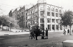 Ukrajna, Kijev, Hrescsatik sugárút, szemben a Ljuteranszka utca (Lutherstraße)., 1942, Zagyva Tiborné, Fortepan #190373