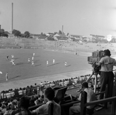 Magyarország, Budapest IV., Újpest, Megyeri út, Újpesti Dózsa pálya., 1962, Szalay Zoltán, Budapest, Fortepan #190537