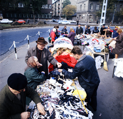 Magyarország, Budapest XIII., Lehel (Élmunkás) tér, a piac sarkától az Alig utca felé nézve., 1971, Szalay Zoltán, Budapest, Fortepan #191000