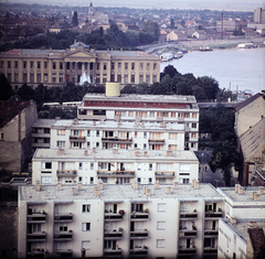 Hungary, Szeged, kilátás a Fogadalmi templom tornyából, középen a Móra Ferenc Múzeum., 1966, Szalay Zoltán, colorful, Fortepan #191037