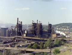 Hungary, Ózd, kilátás Istenmező felől az Ózdi Kohászati Üzemek területére., 1978, Szalay Zoltán, colorful, Fortepan #191114