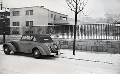 Magyarország, Budapest XI., Villányi út (Szent Imre herceg útja) 75., Juhász-villa., 1938, Kieselbach Gyula, Adler-márka, automobil, Budapest, Fortepan #191307