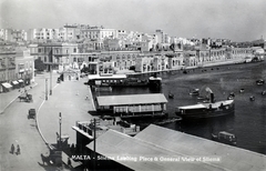 Málta, Sliema, kikötő., 1928, Kieselbach Gyula, Fortepan #191379