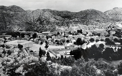 Montenegró, Cetinje, a város látképe a Lovćen hegy lejtőjéről., 1938, Kieselbach Gyula, Fortepan #191407