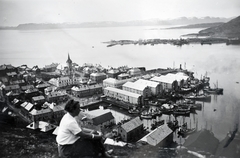 Norvégia, Hammerfest, kikötő., 1935, Kieselbach Gyula, Fortepan #191429