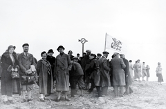 Norvégia, Nordkap, magyar turisták az Északi-fokon, a kontinentális Európa legészakibb pontján., 1935, Kieselbach Gyula, Fortepan #191435