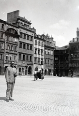 Lengyelország, Varsó, Óvárosi piactér (Rynek Starego Miasta)., 1936, Kieselbach Gyula, Fortepan #191473