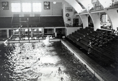 Magyarország, Margitsziget, Budapest, Hajós Alfréd Nemzeti Sportuszoda., 1931, Kieselbach Gyula, uszoda, reklám, felirat, Fortepan #191599