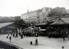 Finnország, Helsinki, a kikötői piactér (Kauppatori)., 1936, Kieselbach Gyula, Fortepan #191627