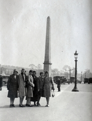 Franciaország, Párizs, Place de la Concorde, középen az obeliszk., 1930, Kieselbach Gyula, Fortepan #191656