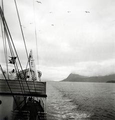 Norway, Trondheim, 1939, Kieselbach Gyula, lifeboat, flag, sea, Fortepan #191676