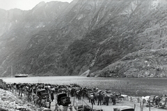 Norvégia, Gudvangen, Nærøyfjord., 1935, Kieselbach Gyula, fjord, Fortepan #191699