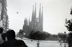 Spanyolország, Barcelona, a Sagrada Família (Szent Család) templom., 1933, Kieselbach Gyula, Fortepan #191727