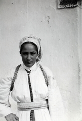 Morocco, Casablanca, 1933, Kieselbach Gyula, woman, folk costume, Fortepan #191737