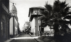 Spanyolország,Kanári-szigetek,Tenerife, Santa Cruz de Tenerife, Calle de San Francisco, jobbra a Plaza San Francisco., 1933, Kieselbach Gyula, Fortepan #191751