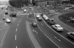 Magyarország, Budapest V., a Petőfi tér és a Március 15. tér az Erzsébet hídról nézve., 1978, Kriss Géza, Budapest, Fortepan #192171