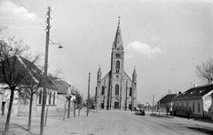 Magyarország, Fertőd, Süttör (ekkor önálló, ma a város része). Szent András-templom., 1937, Fortepan, katolikus, neogótika, Ludwig Zatzka-terv, Fortepan #19258