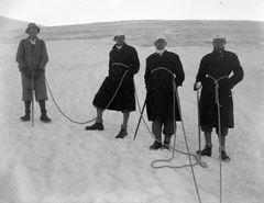 1925, Fortepan, free time, winter, snow, excursion, men, man, hillside, Mountaineering, rope, Fortepan #1926