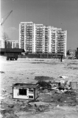 Magyarország, Budapest VIII., Szigony utca a Leonardo da Vinci utca felől nézve, balra a Losonci tér, jobbra a Práter utca., 1981, Kriss Géza, Budapest, Fortepan #192614