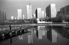 Magyarország, Budapest X., Kőbánya Újhegyi lakótelep. Szocialista Brigádok Parkja (később Bányató Park)., 1984, Kriss Géza, Budapest, Fortepan #192700