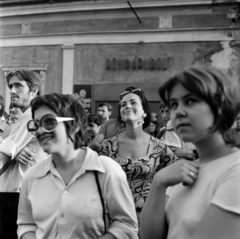 Magyarország, Szentendre, Fő (Marx) tér. A felvétel a nyári Szentendrei Teátrum előadásainak idején készült., 1970, Gábor Viktor, Fortepan #193725