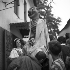 Magyarország, Szentendre, Alkotmány utca. A felvétel a nyári Szentendrei Teátrum előadásainak idején készült., 1970, Gábor Viktor, Fortepan #193749