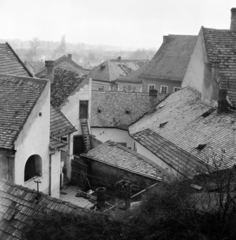 Magyarország, Szentendre, kilátás a Várdombról a Fő (Marx) tér felé., 1966, Gábor Viktor, Fortepan #193773