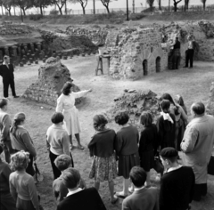 Magyarország, Aquincum, Budapest III., polgárváros, romkert., 1965, Gábor Viktor, Budapest, római birodalom, osztálykirándulás, Fortepan #193809