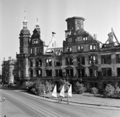 Germany, Dresden, a Drezdai Kastély (Residenzschloss) romjai., 1965, Gábor Viktor, GDR, damaged building, Fortepan #193909